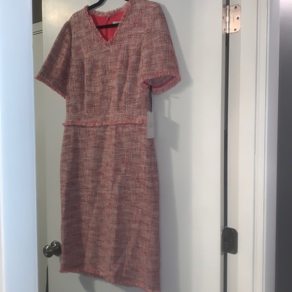 W by Worth Dresses Nwt Pink Tweed Dress Poshmark